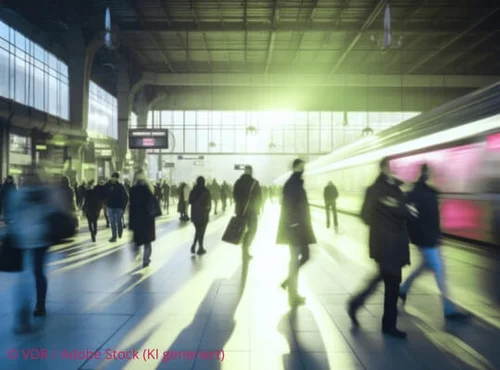 Warten am Bahnhof | Verband Deutsches Reisemanagement e.V. (VDR) Warten am Bahnhof | Verband Deutsches Reisemanagement e.V. (VDR)