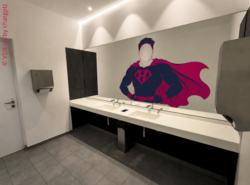 Beispiel Spiegelbeklebung | VDR-Sponsoring
