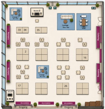 Standplan Expo zur VDR-Tagung | VDR-Sponsoring