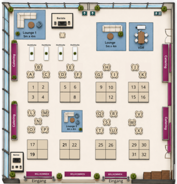 Standplan Expo zur VDR-Tagung | VDR-Sponsoring Standplan Expo zur VDR-Tagung | VDR-Sponsoring