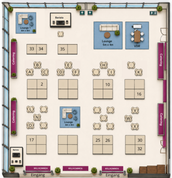 Standplan Expo zur VDR-Tagung | VDR-Sponsoring