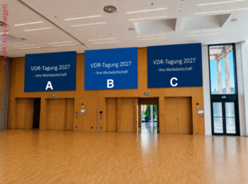 Banner in der Tagungs-Expo | VDR-Sponsoring