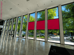Beispiel-Branding Fensterfront Foyer Süd RMCC | VDR-Sponsoring