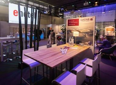 Beispiel Hochtisch in der HoBT Lounge | VDR-Sponsoring