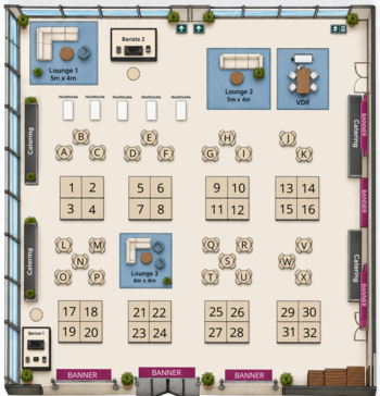 Standplan Expo zur VDR-Tagung | VDR-Sponsoring