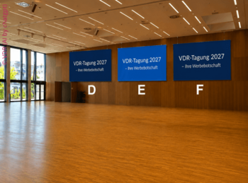 Banner in der Tagungs-Expo | VDR-Sponsoring