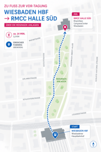 Fussweg HBF - RMCC | VDR-Tagung 2027