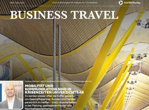 Deckblatt WELT Sonderbeilage Business Travel | VDR Deckblatt WELT Sonderbeilage Business Travel | VDR