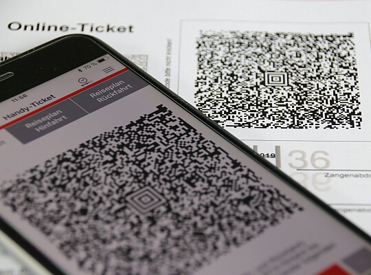 Ticket - Print versus digital | VDR