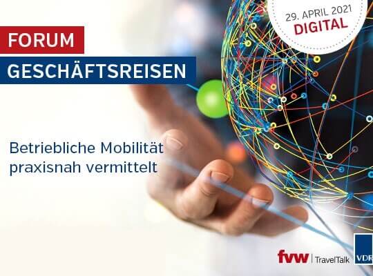 Forum Geschäftsreisen digital April 2021 | VDR
